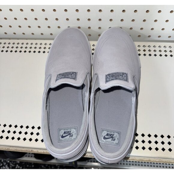 Nike SB Janoski+ Mens Suede Slip On Athletic Skate Shoes Size 8.5 Gray Blue main image 7